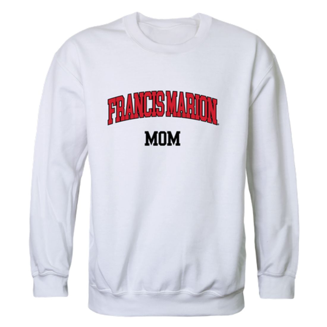 FMU Francis Marion University Patriots Mom Fleece Crewneck Pullover Sweatshirt Heather Grey Small-Campus-Wardrobe