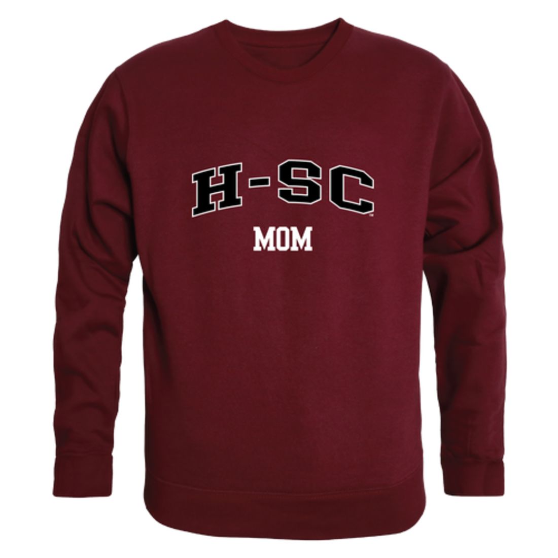 HSC Hampden-Sydney College Tigers Mom Fleece Crewneck Pullover Sweatshirt Heather Grey Small-Campus-Wardrobe