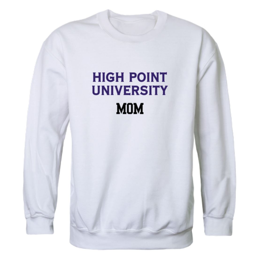 HPU High Point University Panthers Mom Fleece Crewneck Pullover Sweatshirt Heather Charcoal Small-Campus-Wardrobe