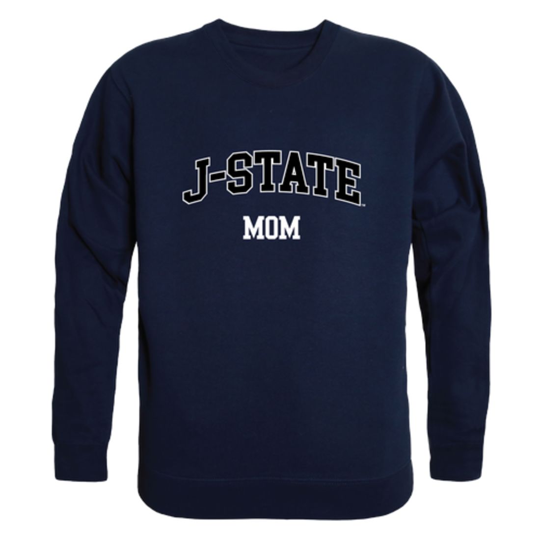 JSU Jackson State University Tigers Mom Fleece Crewneck Pullover Sweatshirt Heather Grey Small-Campus-Wardrobe