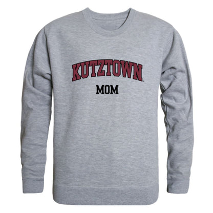 Kutztown University of Pennsylvania Golden Bears Mom Fleece Crewneck Pullover Sweatshirt Heather Grey Small-Campus-Wardrobe