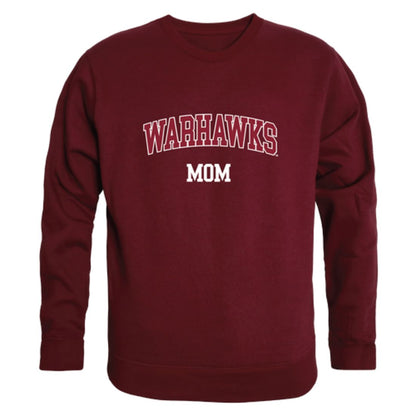 ULM University of Louisiana Monroe Warhawks Mom Fleece Crewneck Pullover Sweatshirt Heather Grey Small-Campus-Wardrobe