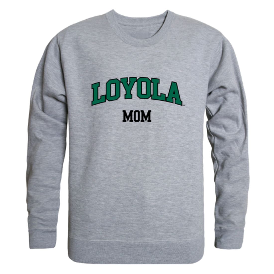 Loyola University Maryland Greyhounds Mom Fleece Crewneck Pullover Sweatshirt Forest Small-Campus-Wardrobe