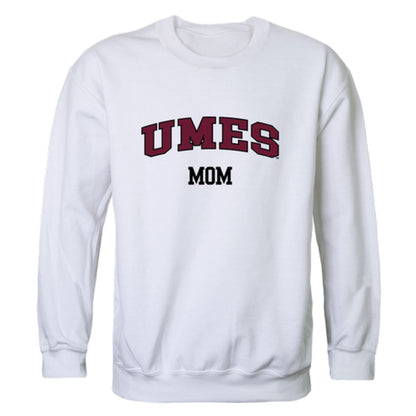 UMES University of Maryland Eastern Shore Hawks Mom Fleece Crewneck Pullover Sweatshirt Heather Grey Small-Campus-Wardrobe