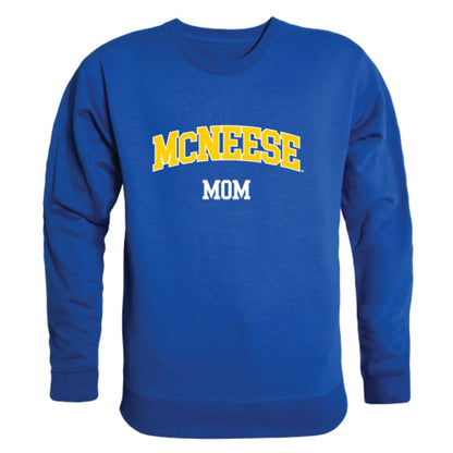 McNeese State University Cowboys and Cowgirls Mom Fleece Crewneck Pullover Sweatshirt Heather Grey Small-Campus-Wardrobe