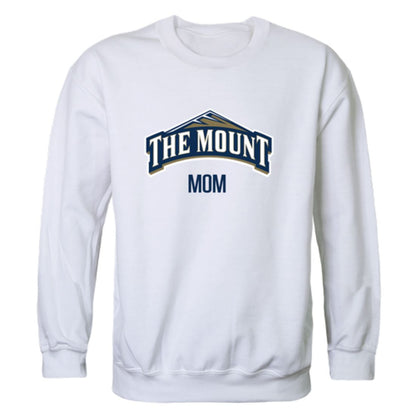 Mount St Mary's University Mountaineers Mountaineers Mountaineers Mom Fleece Crewneck Pullover Sweatshirt Heather Grey Small-Campus-Wardrobe