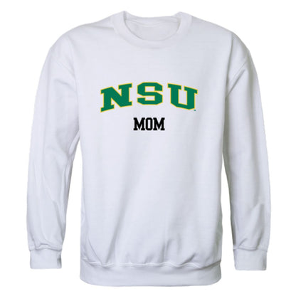 NSU Norfolk State University Spartans Mom Fleece Crewneck Pullover Sweatshirt Heather Charcoal Small-Campus-Wardrobe