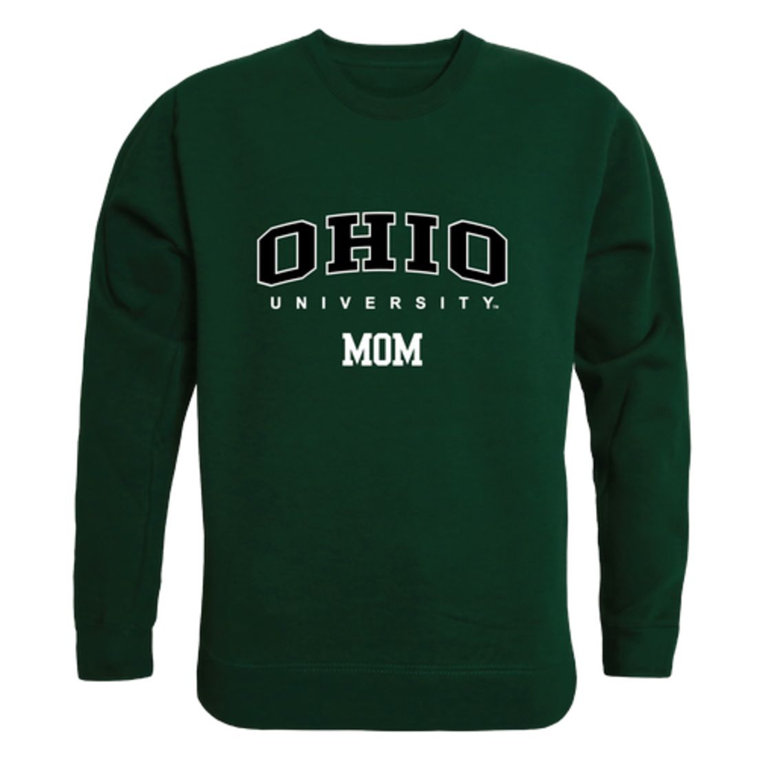 Ohio University Bobcats Mom Fleece Crewneck Pullover Sweatshirt Forest Small-Campus-Wardrobe