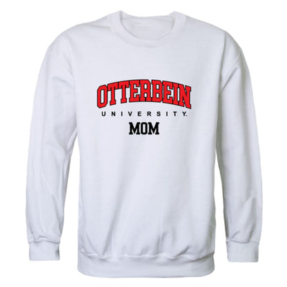 Otterbein University Cardinals Mom Fleece Crewneck Pullover Sweatshirt Heather Grey Small-Campus-Wardrobe