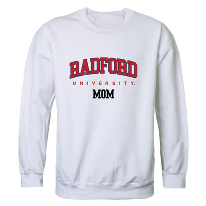 Radford University Highlanders Mom Fleece Crewneck Pullover Sweatshirt Heather Grey Small-Campus-Wardrobe