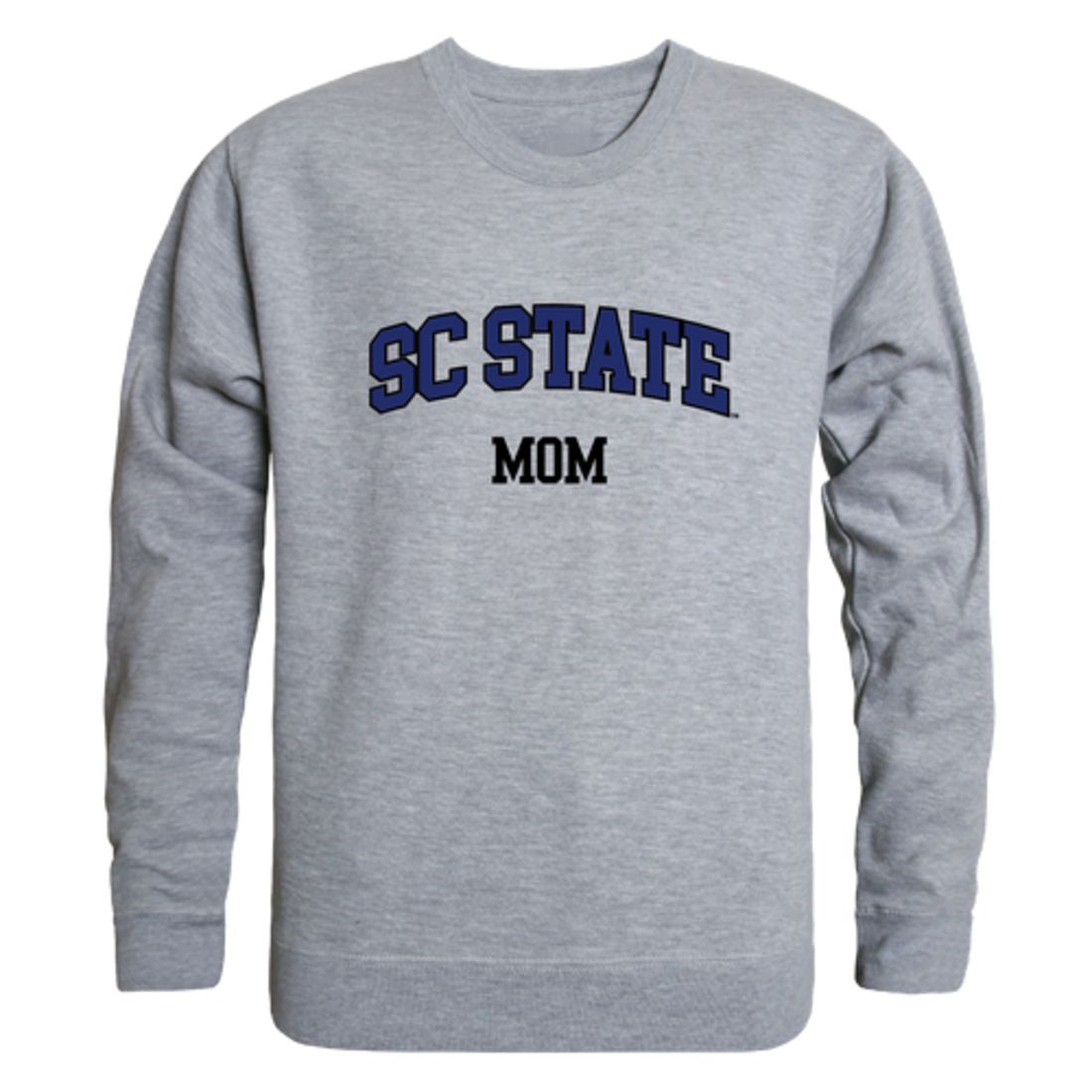 South Carolina State University Bulldogs Mom Fleece Crewneck Pullover Sweatshirt Heather Charcoal Small-Campus-Wardrobe