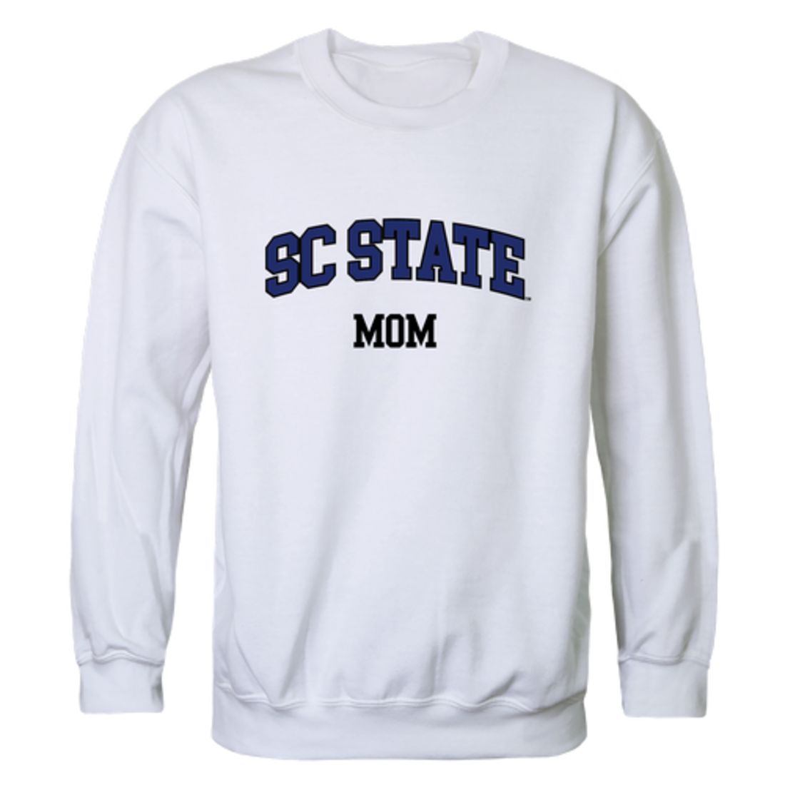 South Carolina State University Bulldogs Mom Fleece Crewneck Pullover Sweatshirt Heather Charcoal Small-Campus-Wardrobe