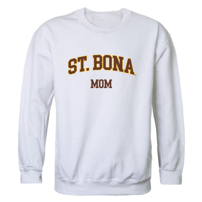 SBU St. Bonaventure University Bonnies Mom Fleece Crewneck Pullover Sweatshirt Heather Charcoal Small-Campus-Wardrobe