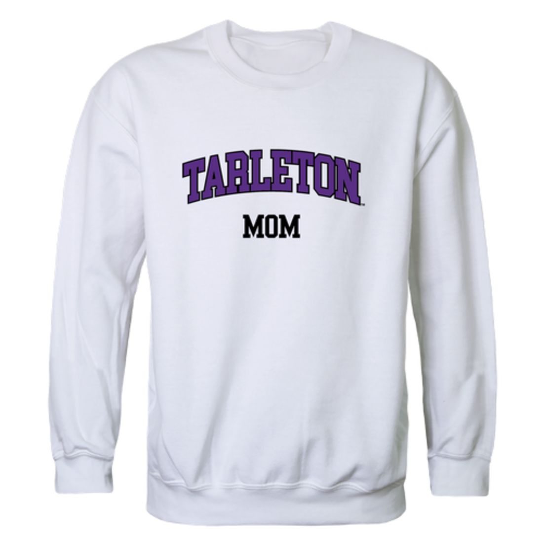 Tarleton State University Texans Mom Fleece Crewneck Pullover Sweatshirt Heather Charcoal Small-Campus-Wardrobe