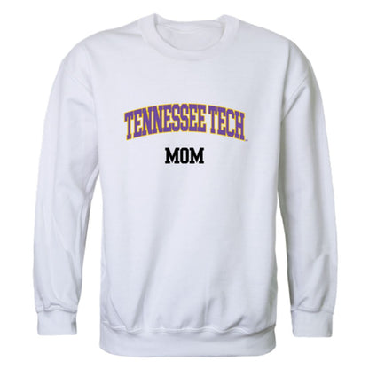 TTU Tennessee Tech University Golden Eagles Mom Fleece Crewneck Pullover Sweatshirt Heather Charcoal Small-Campus-Wardrobe