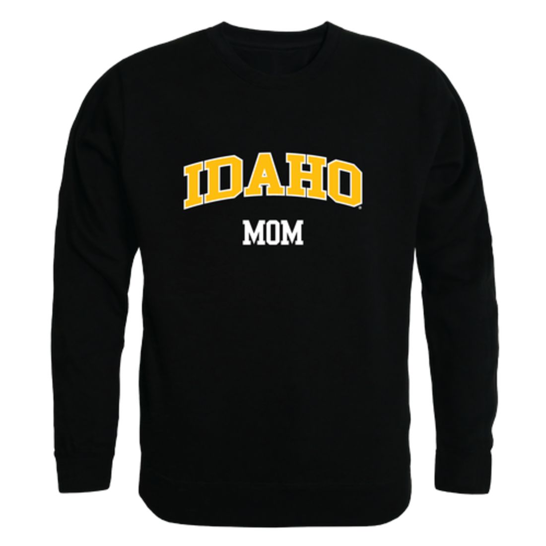 University of Idaho Vandals Mom Fleece Crewneck Pullover Sweatshirt Black Small-Campus-Wardrobe