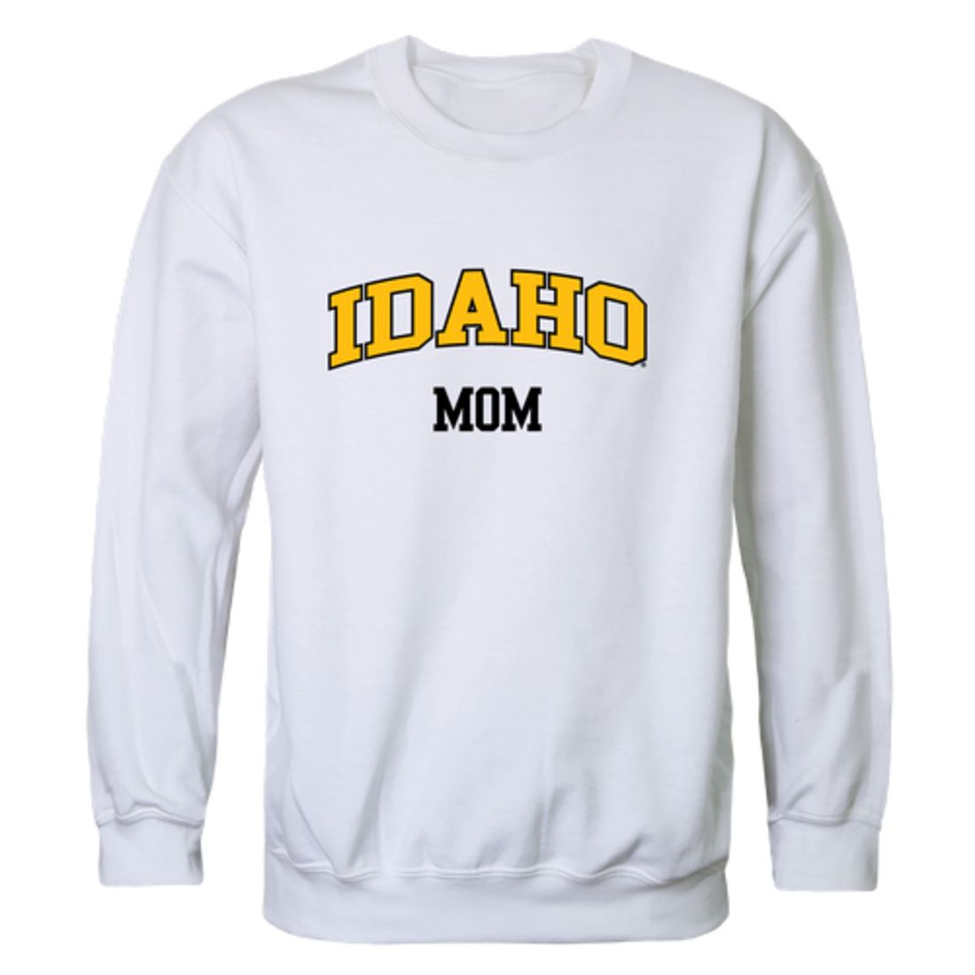 University of Idaho Vandals Mom Fleece Crewneck Pullover Sweatshirt Black Small-Campus-Wardrobe