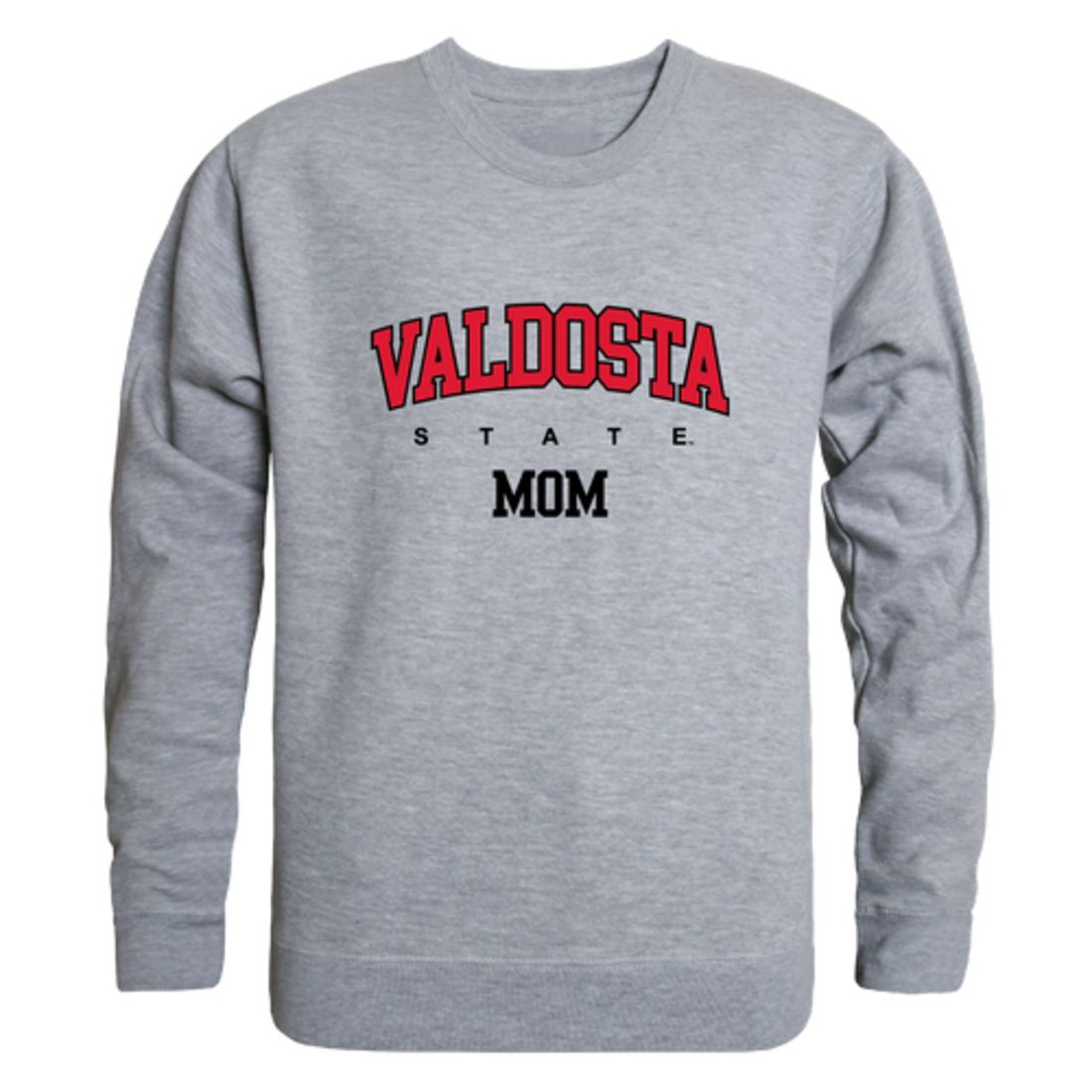 Valdosta V-State University Blazers Mom Fleece Crewneck Pullover Sweatshirt Heather Grey Small-Campus-Wardrobe