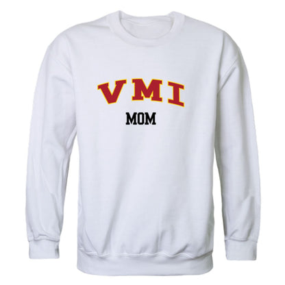 VMI Virginia Military Institute Keydets Mom Fleece Crewneck Pullover Sweatshirt Heather Grey Small-Campus-Wardrobe