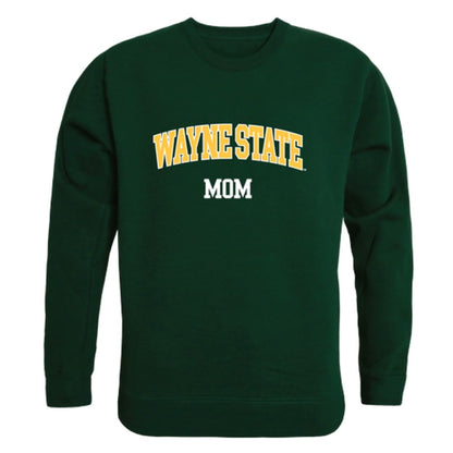 Wayne State University Warriors Warriors Mom Fleece Crewneck Pullover Sweatshirt Forest Small-Campus-Wardrobe