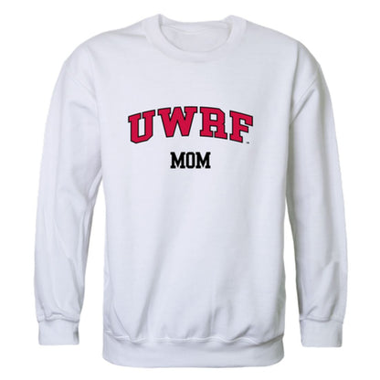 UWRF University of Wisconsin River Falls Falcons Mom Fleece Crewneck Pullover Sweatshirt Heather Grey Small-Campus-Wardrobe