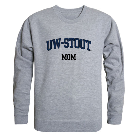 Wisconsin Stout Blue Devils Mom Crewneck Sweatshirt