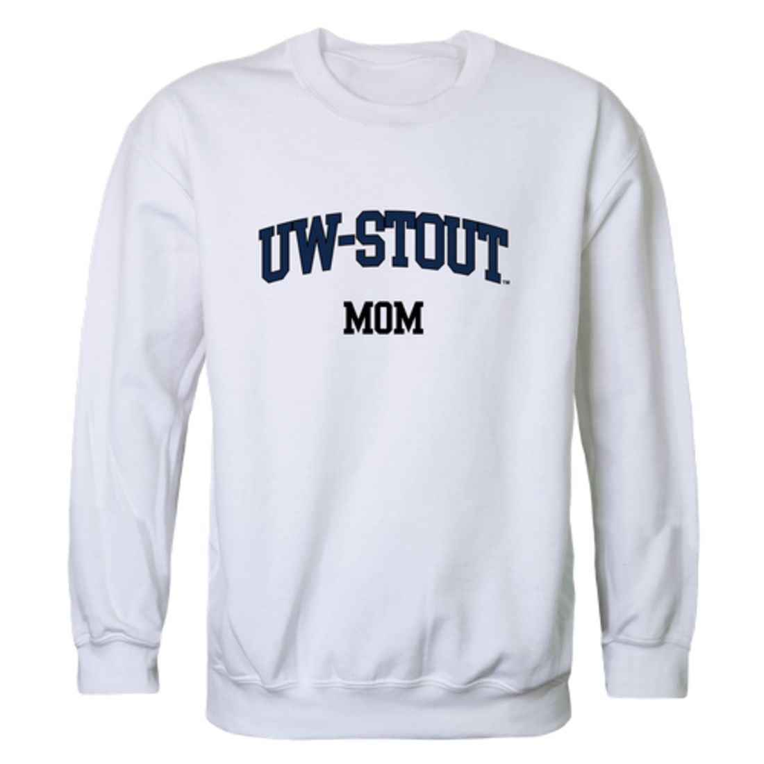 Wisconsin Stout Blue Devils Mom Crewneck Sweatshirt