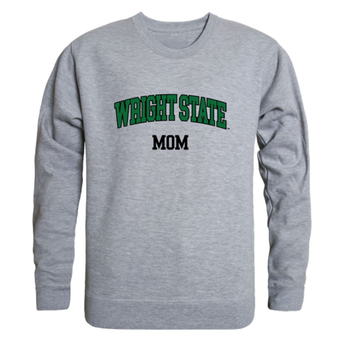 Wright State University Raiders Mom Fleece Crewneck Pullover Sweatshirt Heather Charcoal Small-Campus-Wardrobe