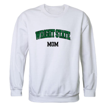 Wright State University Raiders Mom Fleece Crewneck Pullover Sweatshirt Heather Charcoal Small-Campus-Wardrobe