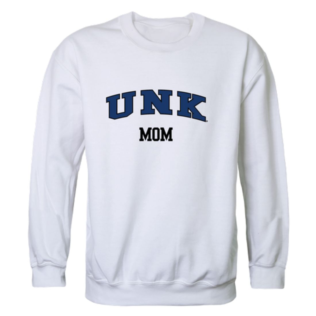 UNK University of Nebraska Kearney Lopers Mom Fleece Crewneck Pullover Sweatshirt Heather Grey Small-Campus-Wardrobe