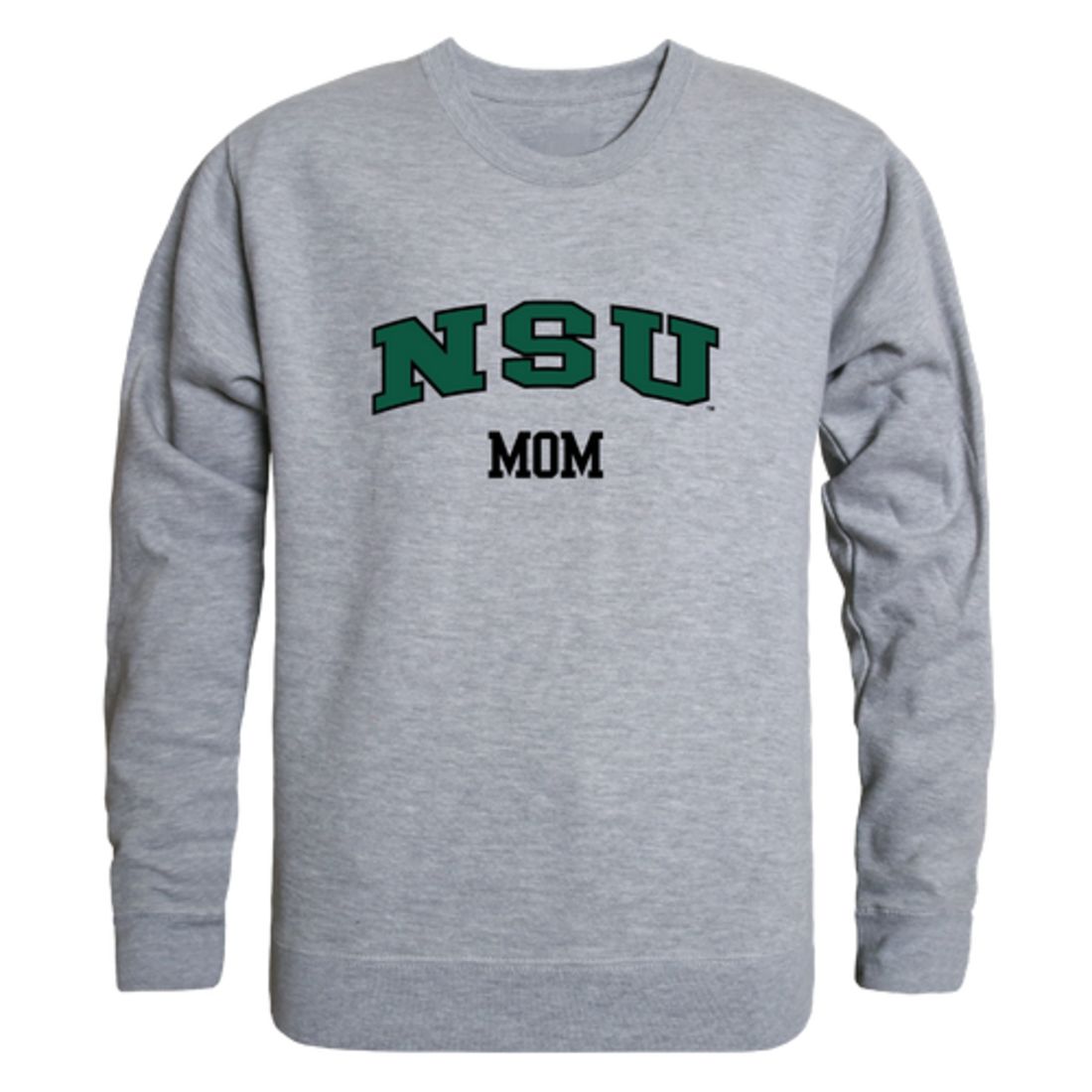 NSU Northeastern State University RiverHawks Mom Fleece Crewneck Pullover Sweatshirt Forest Small-Campus-Wardrobe