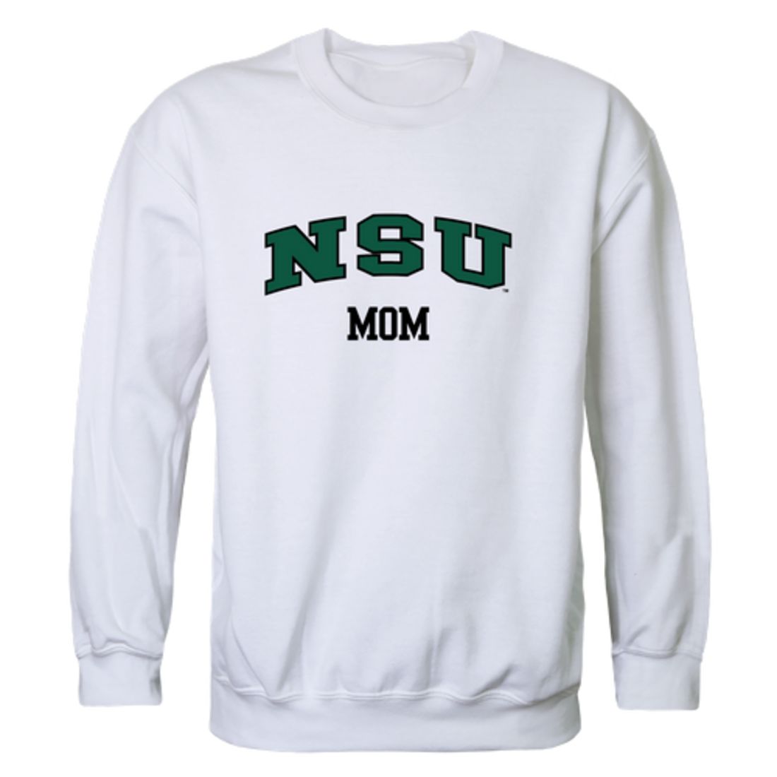 NSU Northeastern State University RiverHawks Mom Fleece Crewneck Pullover Sweatshirt Forest Small-Campus-Wardrobe