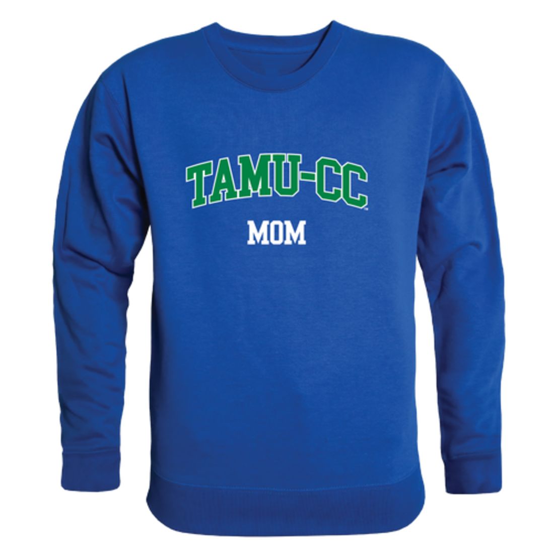 TAMUCC Texas A&M University Corpus Christi Islanders Mom Fleece Crewneck Pullover Sweatshirt Heather Grey Small-Campus-Wardrobe