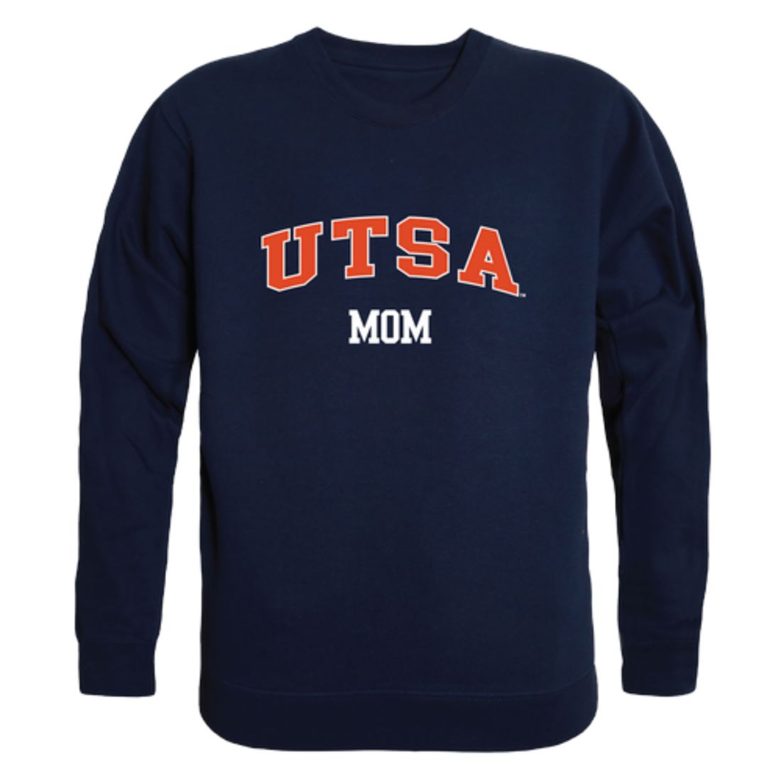 UTSA University of Texas at San Antonio Roadrunners Mom Fleece Crewneck Pullover Sweatshirt Heather Grey Small-Campus-Wardrobe