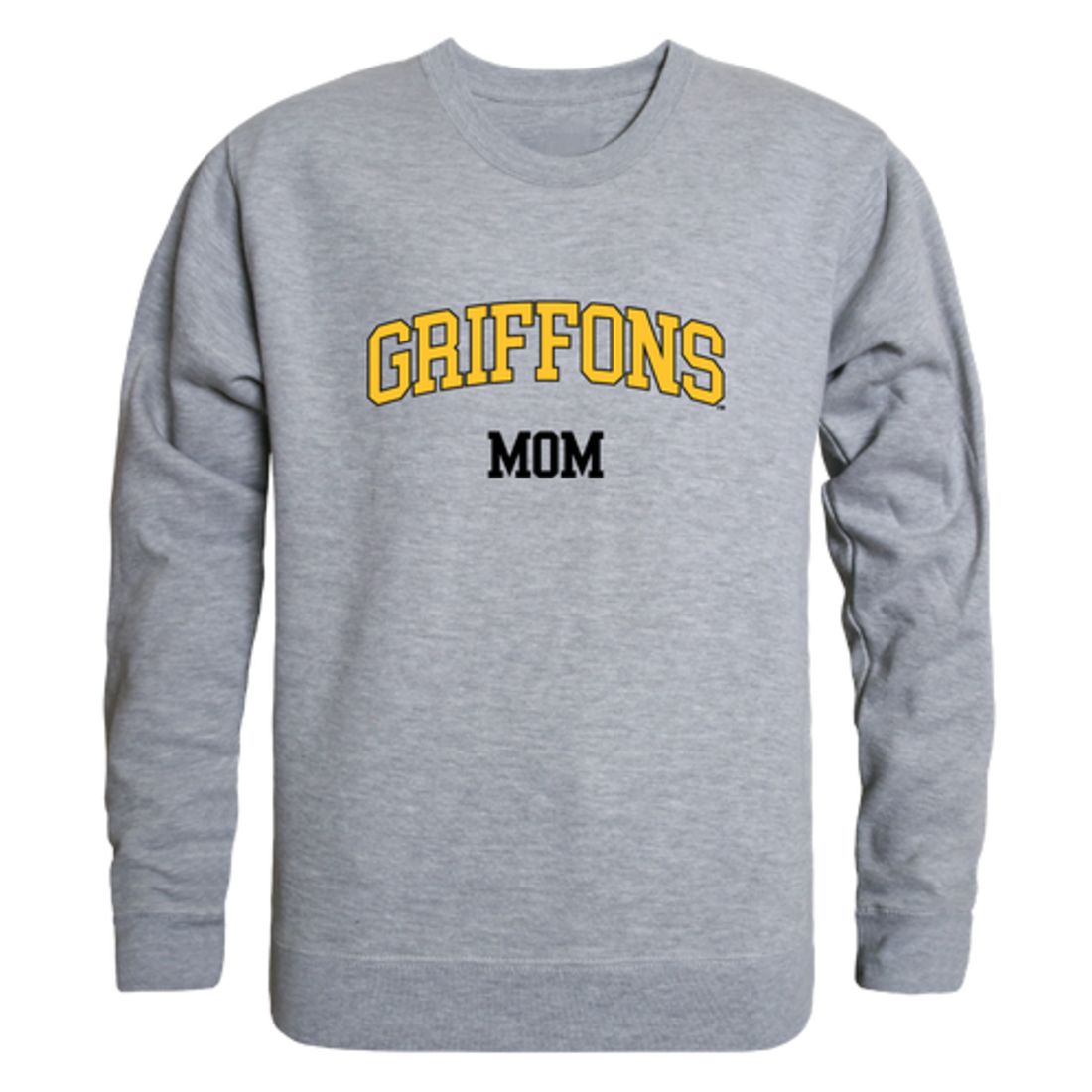 MWSU Missouri Western State University Griffons Mom Fleece Crewneck Pullover Sweatshirt Heather Charcoal Small-Campus-Wardrobe