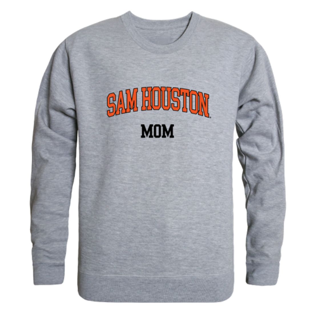 Sam Houston State University Bearkat Mom Fleece Crewneck Pullover Sweatshirt Heather Charcoal Small-Campus-Wardrobe