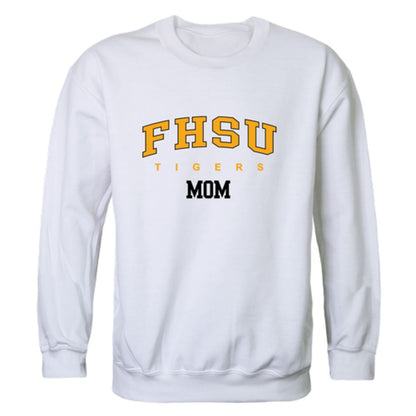 FHSU Fort Hays State University Tigers Mom Fleece Crewneck Pullover Sweatshirt Black Small-Campus-Wardrobe