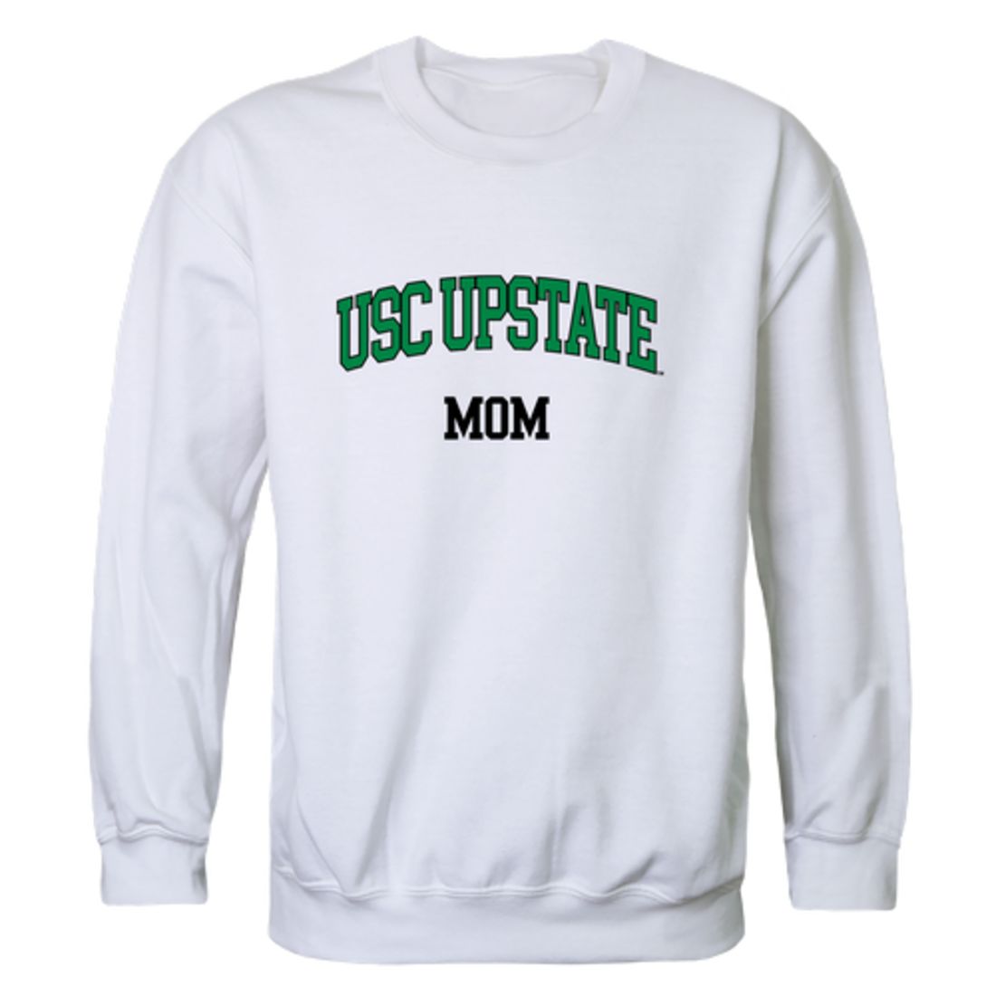 USC University of South Carolina Upstate Spartans Mom Fleece Crewneck Pullover Sweatshirt Black Small-Campus-Wardrobe