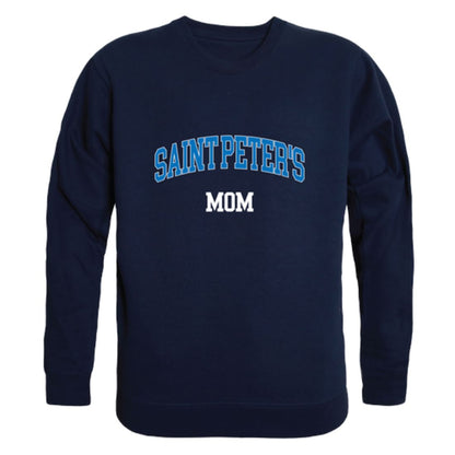 Saint Peter's University Peacocks Mom Fleece Crewneck Pullover Sweatshirt