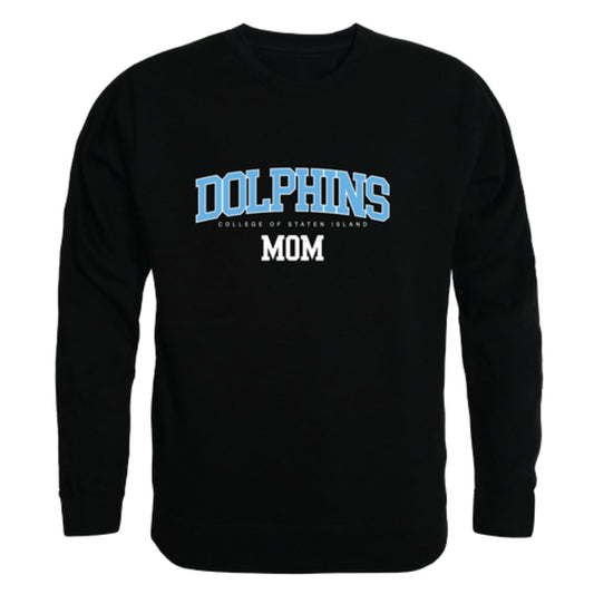 CUNY College of Staten Island Dolphins Mom Crewneck Sweatshirt