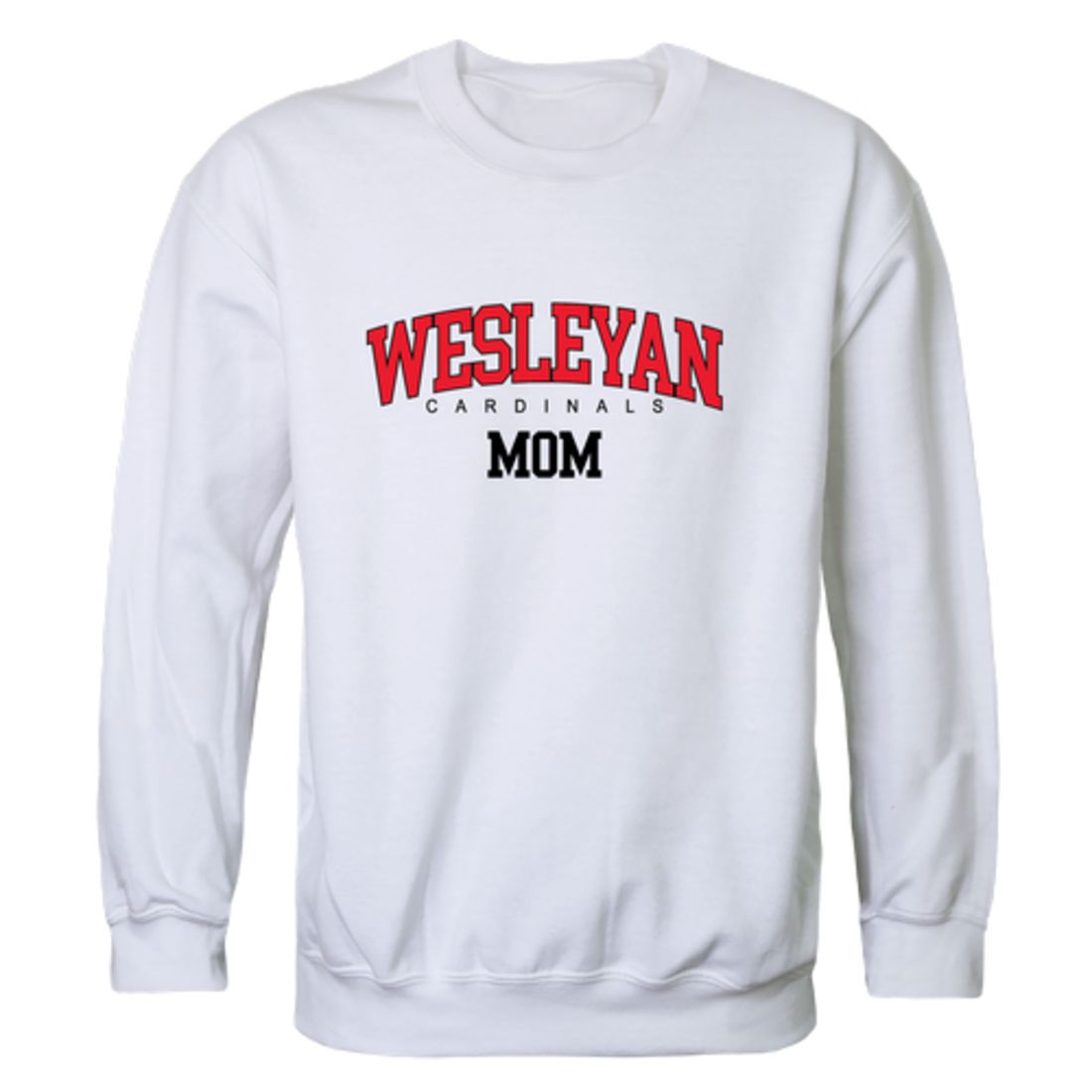 Wesleyan University Cardinals Mom Crewneck Sweatshirt