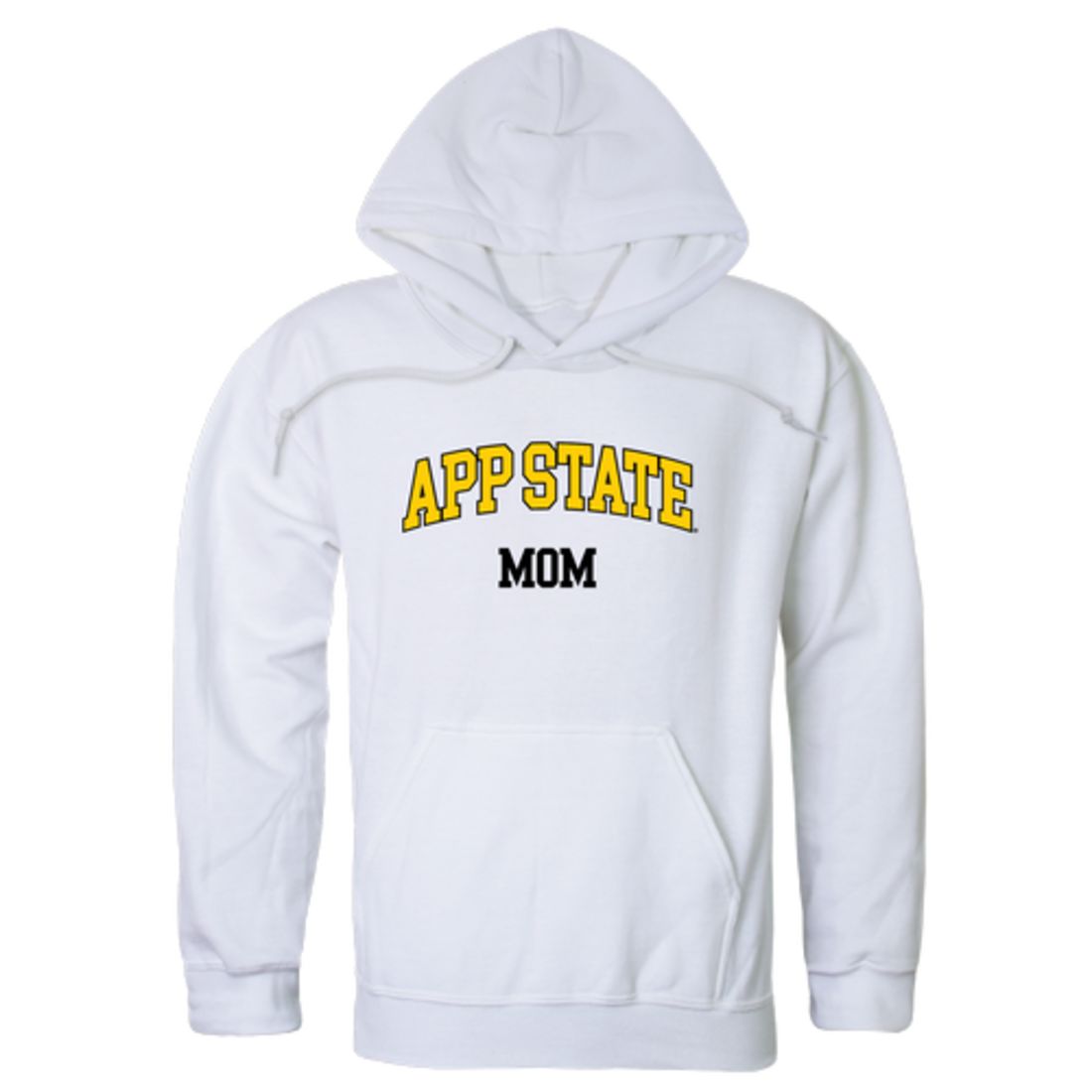 Appalachian App State University Mountaineers Mom Fleece Hoodie Sweatshirts Black-Campus-Wardrobe