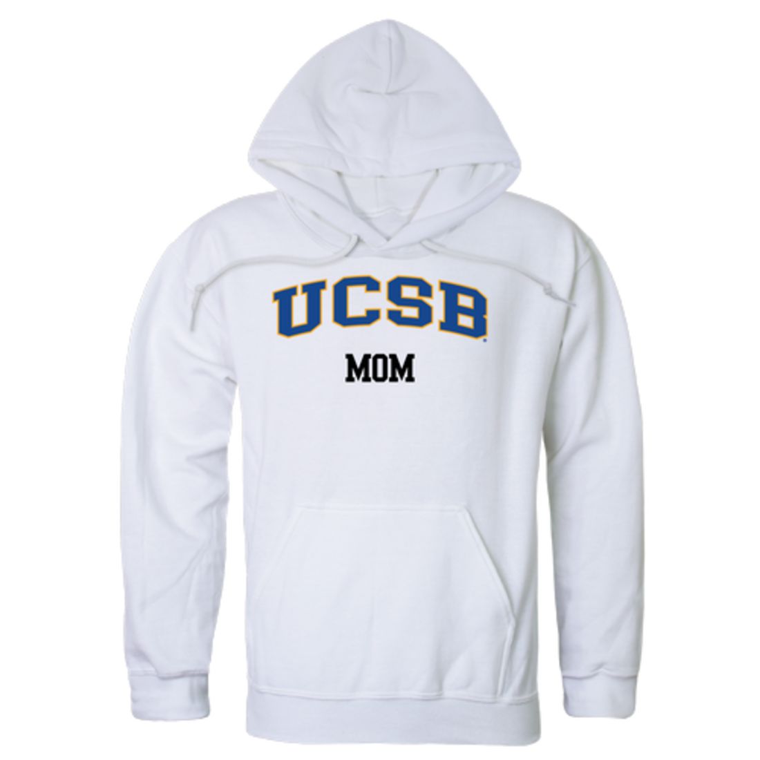 UCSB University of California Santa Barbara Gauchos Mom Fleece Hoodie Sweatshirts Heather Grey-Campus-Wardrobe