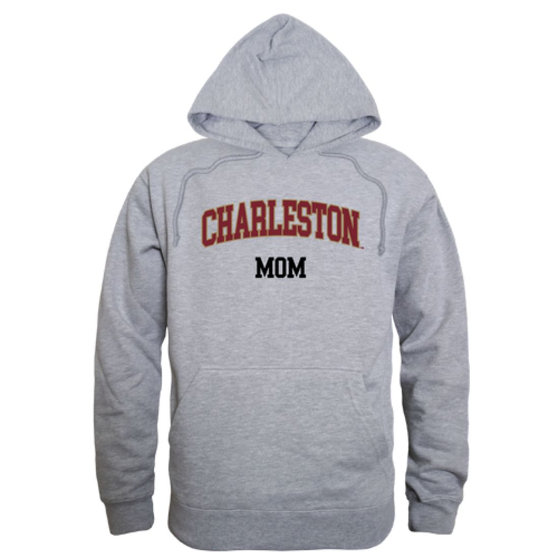 COFC College of Charleston Cougars Mom Fleece Hoodie Sweatshirts Heather Grey-Campus-Wardrobe