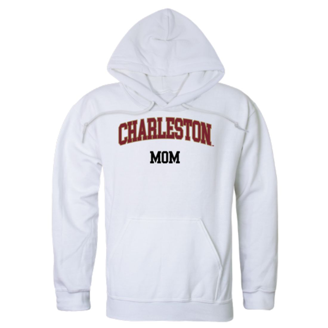 COFC College of Charleston Cougars Mom Fleece Hoodie Sweatshirts Heather Grey-Campus-Wardrobe