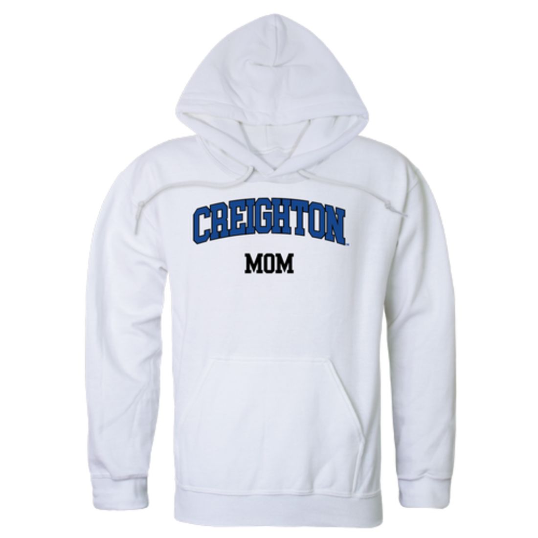 Creighton University Bluejays Mom Fleece Hoodie Sweatshirts Heather Grey-Campus-Wardrobe