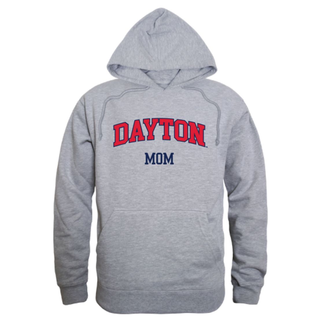 UD University of Dayton Flyers Mom Fleece Hoodie Sweatshirts Heather Grey-Campus-Wardrobe