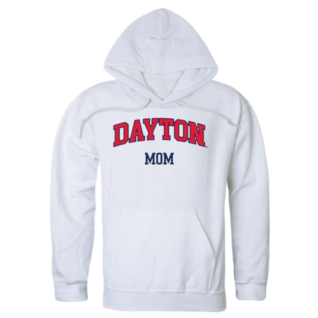 UD University of Dayton Flyers Mom Fleece Hoodie Sweatshirts Heather Grey-Campus-Wardrobe