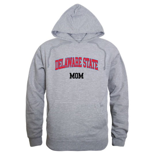 DSU Delaware State University Hornet Mom Fleece Hoodie Sweatshirts Heather Grey-Campus-Wardrobe