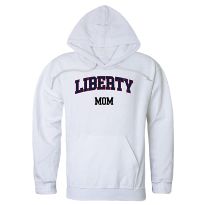 Liberty University Flames Mom Fleece Hoodie Sweatshirts Heather Grey-Campus-Wardrobe